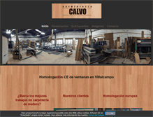 Tablet Screenshot of carpinteriacalvo.com
